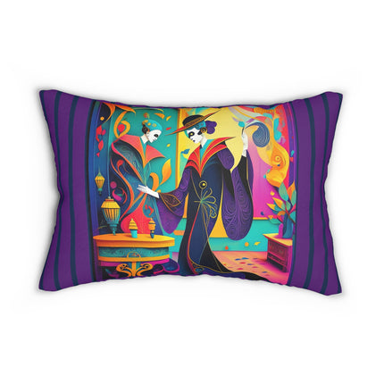 Phantoms of Elegance Spun Polyester Lumbar Pillow
