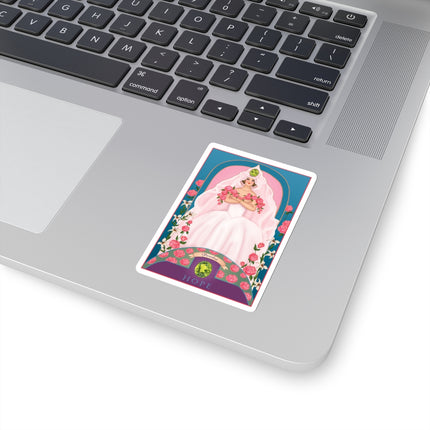 August & Peridot (from the Gem Series) by Sofia Chiostri Kiss-Cut Stickers (4 Sizes)