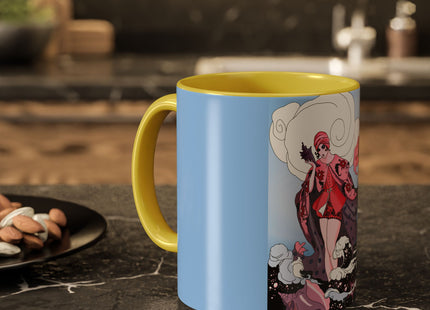 Goddess of the Swirling Sea Colorful Mugs (11oz, 15oz)