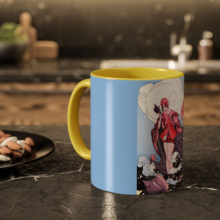 Goddess of the Swirling Sea Colorful Mugs (11oz, 15oz)