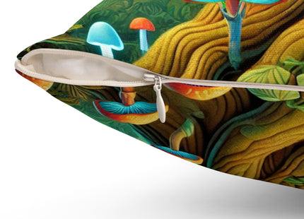 Silent Stripes Spun Polyester Square Pillow