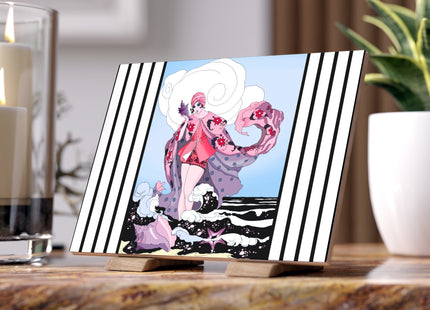 Goddess of the Swirling Sea Ceramic Tile