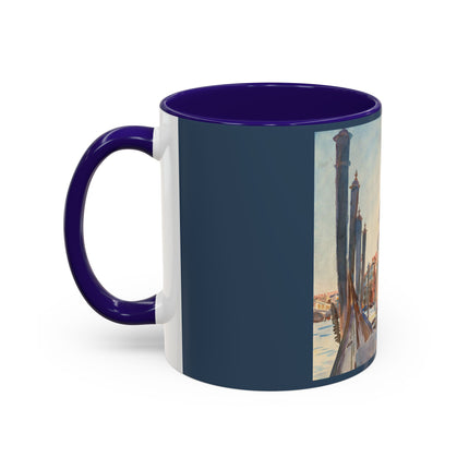 Gondola Moorings on the Grand Canal by John Singer Sargent Colorful Mugs (11oz, 15oz)