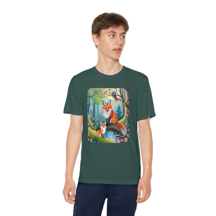 Mischievous Fox Youth Competitor Tee – Forest Fun & Whimsical Adventure