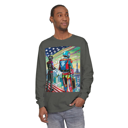 NSA Cyber Punk Computer Hacking Team Long Sleeve T-Shirt
