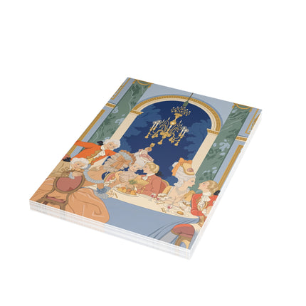🥂✨ Le Souper Postcards With Envelopes – George Barbier Art Deco French Aristocratic Banquet
