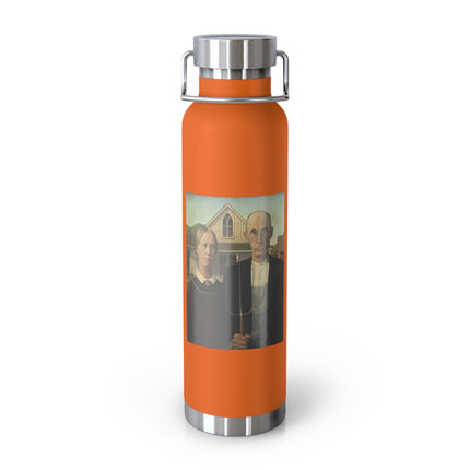 American Gothic by Grant Wood Copper Vacuum Insulated Bottle, 22oz