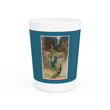 Preziosa in the Garden by Warwick Goble Ceramic Shot Glass