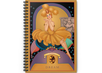 November & Topaz (from the Gem Series) by Sofia Chiostri Spiral Notebook - Ruled Line