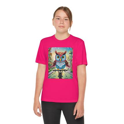 Cycling Owl Youth Competitor Tee – Urban Adventure & Playful Energy