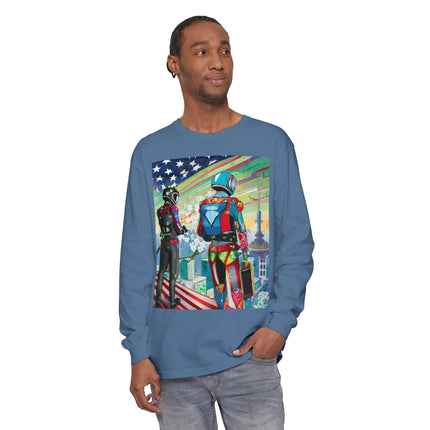 NSA Cyber Punk Computer Hacking Team Long Sleeve T-Shirt
