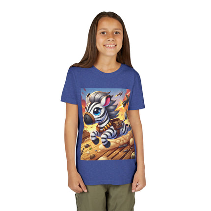 Zebra on the Run Youth Short Sleeve Tee
