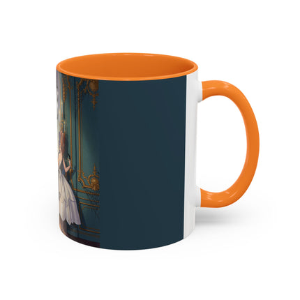 🕯️🎃 The Moonlit Manor Drawing Room Colorful Mug – Elegant Halloween Charm