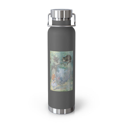 “I growl when I’m pleased, and wag my tail when I’m angry” by Sir John Tenniel Copper Vacuum Insulated Bottle, 22oz