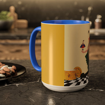 The Marionette Colorful Mugs – Theatrical Glamour & Cabaret Elegance