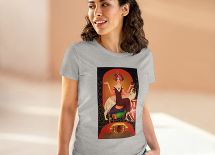 January & Garnet (from the Gem Series) by Sofia Chiostri Women's Midweight Cotton Tee
