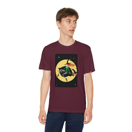 A Witch’s Moonlit Flight Youth Competitor Tee