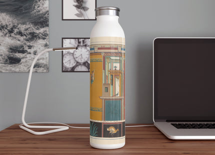 Pompeii Wall Pl.20 by Victor Steeger Slim Water Bottle