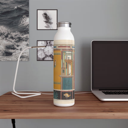 Pompeii Wall Pl.20 by Victor Steeger Slim Water Bottle