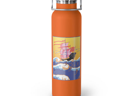 Golden Seas and Whimsical Dreams Copper Vacuum Insulated Bottle, 22oz