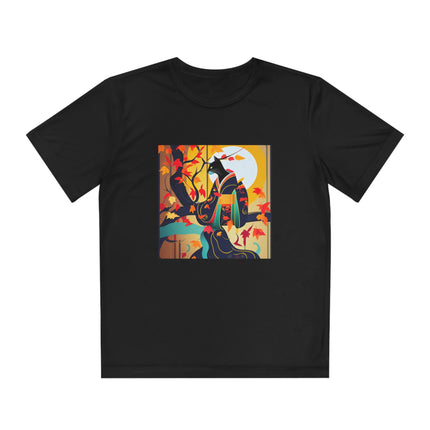 Black Cat in Kimono Youth Competitor Tee