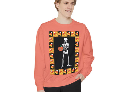 Candy Corn Skeleton Unisex Garment-Dyed Sweatshirt