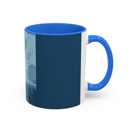 Siren of the Waves Colorful Mugs – Dramatic Sea Power & Bold Elegance