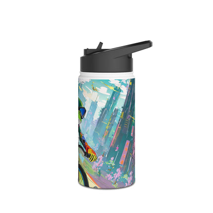 Cyberpunk Frog Stainless Steel Water Bottle
