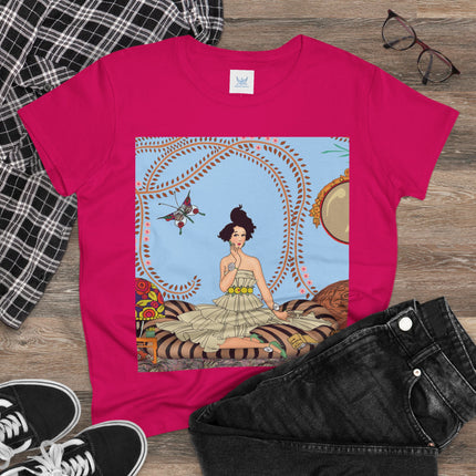 Minuit … ou l’appartement à la mode by George Barbier Women's Midweight Cotton Tee