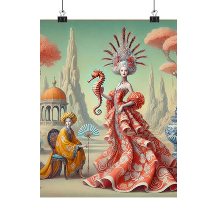The Seahorse Court Matte Vertical Posters