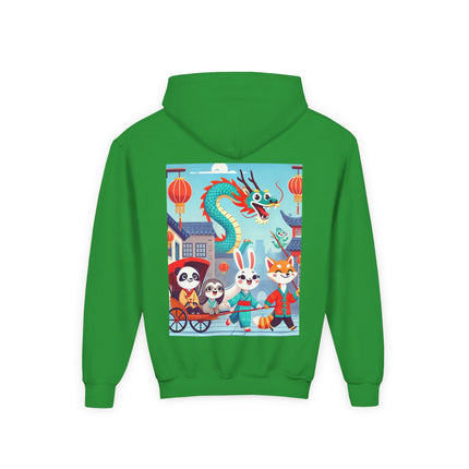 The Little Dragon and Friends Youth Hooded Sweatshirt – Friendship, Adventure & Storybook Charm
