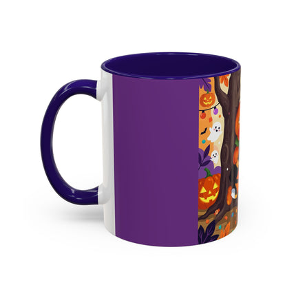 🎃🐈‍⬛ The Pumpkin Child’s Halloween Parade Colorful Mug – Whimsical Storybook Charm