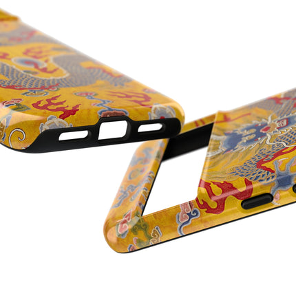Majestic Dragon Regalia – Imperial 12-Symbol Robe Phone Cases