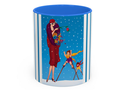 Snowfall & Couture Colorful Mugs (11oz, 15oz)