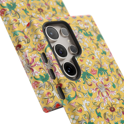 Yellow Botanical Pattern by Owen Jones Phone Cases
