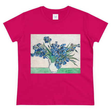 Irises by Van Gogh Women's Midweight Cotton Tee