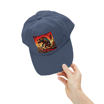 The Cunning Scavenger Unisex Distressed Cap
