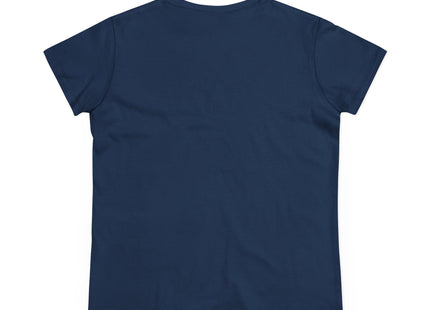 Majestic White Crane Women's Midweight Cotton Tee