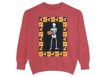 Candy Corn Skeleton Unisex Garment-Dyed Sweatshirt