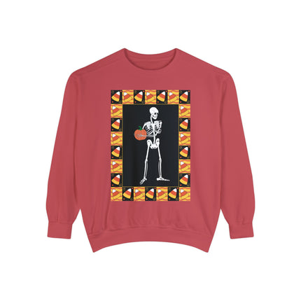 Candy Corn Skeleton Unisex Garment-Dyed Sweatshirt