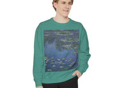 Water Lilies by Claude Monet Unisex Garment-Dyed Sweatshirt
