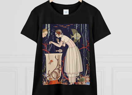 L'Etourdissant Petit Poisson (The Dazzling Little Fish) by George Barbier Women's Midweight Cotton Tee