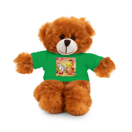 Whimsical Springtime Exchange Stuffed Animals with Tee