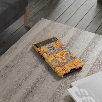 Majestic Dragon Regalia – Imperial 12-Symbol Robe Phone Cases