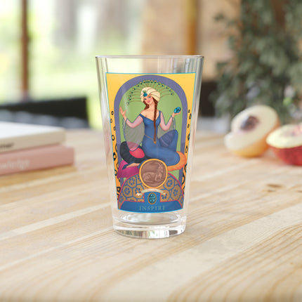 December & Tanzanite Zodiac Pint Glass