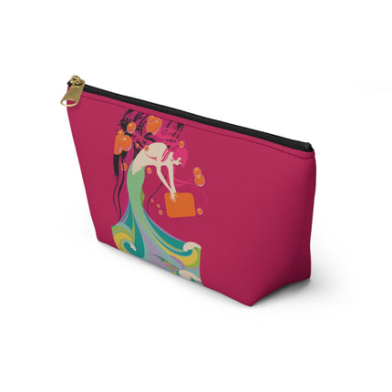 Mermaid Dive Cosmetic Bag – Vibrant Waves & Playful Charm
