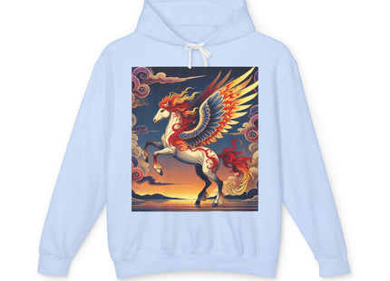 Flame-Winged Horse at Sunset Hoodie