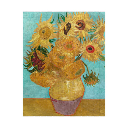 Vase with Twelve Sunflowers by Vincent Van Gogh Puzzle (110, 252, 500-Piece)