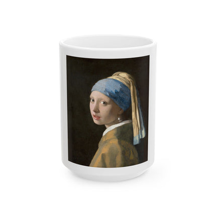 Girl with a Pearl Earring by Johannes Vermeer Ceramic Mug (11oz, 15oz)