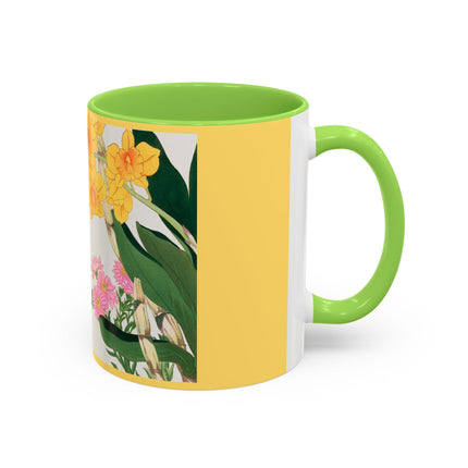 Golden Bow Orchid by Tanigami Kônan Colorful Mugs (11oz, 15oz)